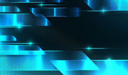 Abstract geometric mesh turquoise design with transparent geometric shapesのイラスト素材