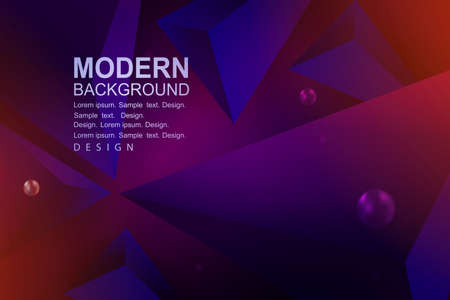 Purple dark design with a randomly drawn set of triangles.