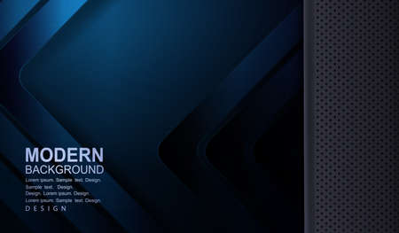 Dark blue design with a gray frame, arrows of a dark shade.のイラスト素材