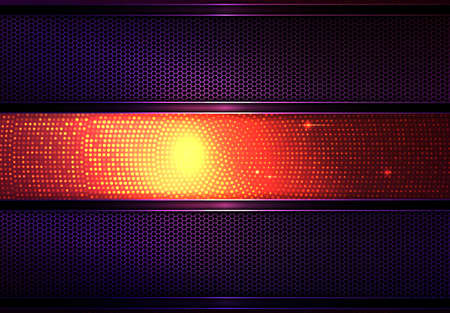 Bright design with gold mosaic and a dark mesh frame with a brilliant borderのイラスト素材