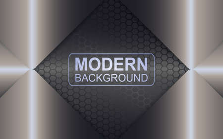 Dark mesh design with a silhouette of an abstract frame in the form of a rhombus