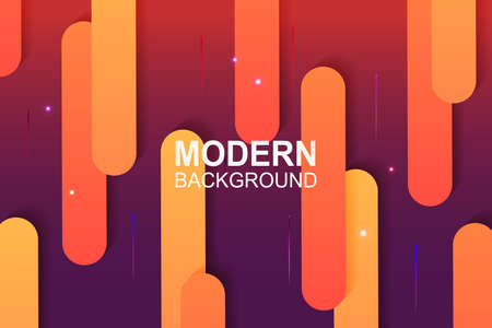 Abstract purple background with orange stripes and glitterのイラスト素材