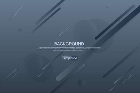 Abstract composition with gradient, circles and oblique stripes in gray hueのイラスト素材