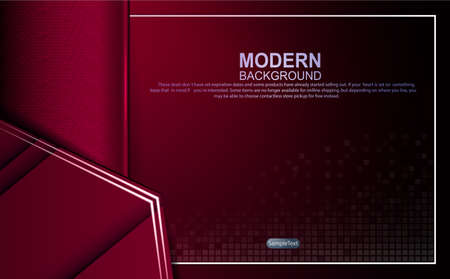 Dark red design with gradient and mosaic, outlines of a light rectangular frame of arrows silhouettes.のイラスト素材