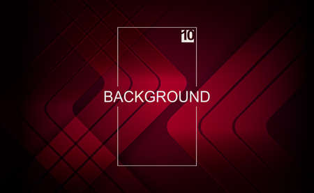 Abstract dark composition in red, set of arrows with rounded cornersのイラスト素材