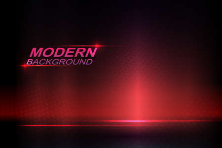 Dark red composition with a gradient, the silhouette of the mesh, shiny horizontal linesのイラスト素材