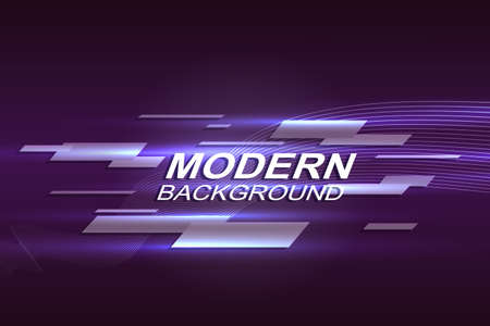 Geometric background with a gradient of dark purple shades, a set of horizontal light stripesのイラスト素材