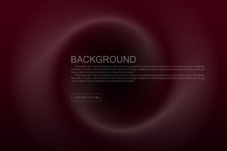 Dark burgundy design with gradient, round abstract frame as a whirlpoolのイラスト素材