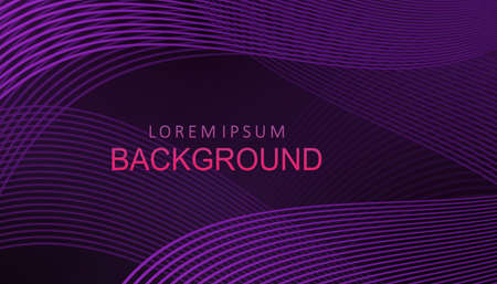 Wavy abstract composition with a gradient of purple colors, thin intertwined linesのイラスト素材