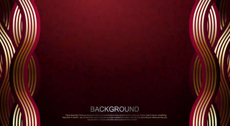 Texture composition with a gradient of red, wavy intertwined lines.のイラスト素材