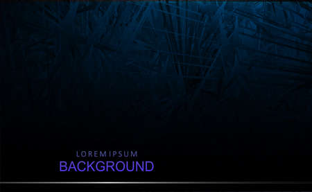 Ribbed illustration in blue, abstract bright sharp shapes chaotically drawn.のイラスト素材