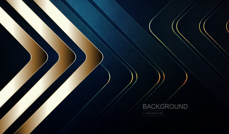 Dark blue texture illustration, silhouette of arrows with shiny border.のイラスト素材