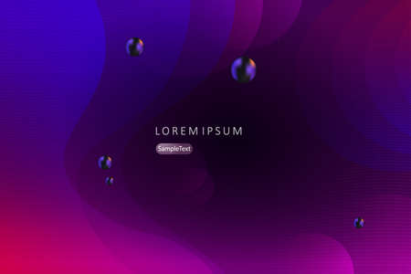 Dark background with oval shapes in blue and purple with a corrugated wavy pattern.