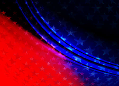 Abstract illustration of the flag of America, the national symbol of the country USA.のイラスト素材