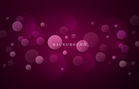 Circles are drawn randomly on a dark burgundy background.のイラスト素材