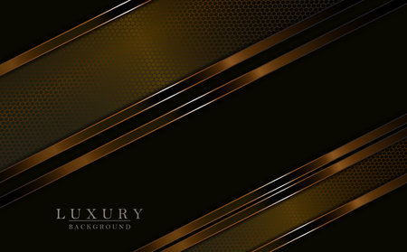 Brown geometric composition with mesh slanting curtains with a shiny border.のイラスト素材