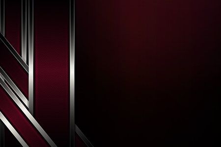 Dark design with a mesh frame, interwoven textured frames with a shiny rim of a metallic shadeのイラスト素材