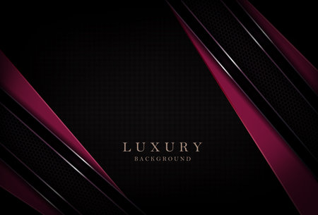 Geometric violet dark design with red slanting curtains.のイラスト素材