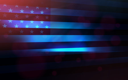 Abstract composition USA flag, American national symbol.のイラスト素材