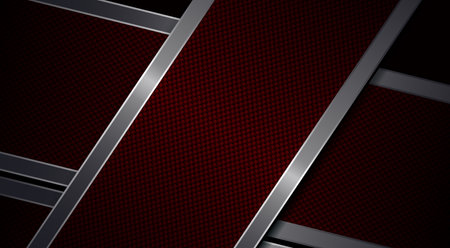 Abstract burgundy composition with the texture of curtains with a metal borderのイラスト素材