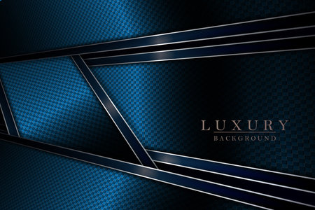 Geometric blue texture composition with a border and a perspective effect.のイラスト素材