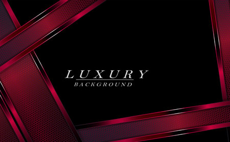 Textured geometric design with rectangular mesh borders in red.のイラスト素材