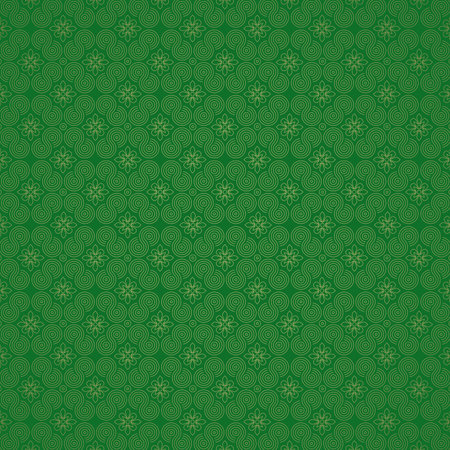 Textured gorgeous background in green shade with gold patternのイラスト素材