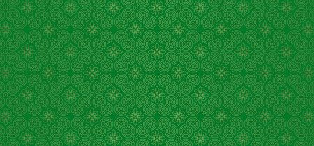 Textured gorgeous green hue design with gold patternのイラスト素材