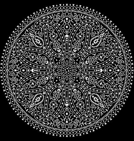 Floral mandala pattern.のイラスト素材