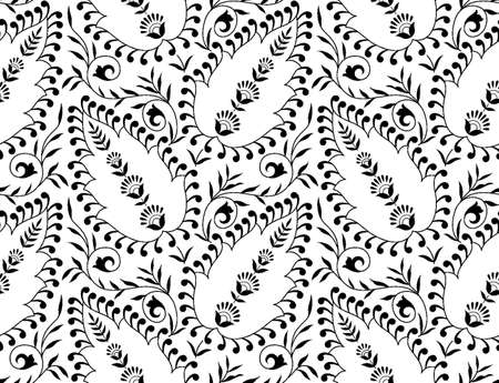 Floral abstract pattern.のイラスト素材