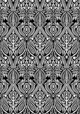 Indian abstract motif background, vector illustration.のイラスト素材