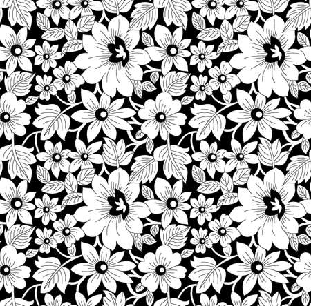 Indian Motif Vector in flower design.のイラスト素材