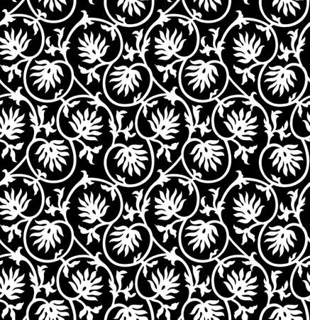 Indian Motif vector in flower design.のイラスト素材