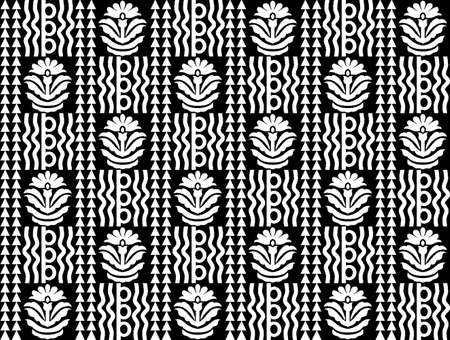 Indian motif pattern.のイラスト素材