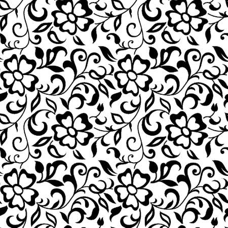 Indian Motif Vector Patternのイラスト素材