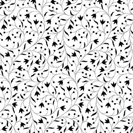 Indian Motif Vector Patternのイラスト素材