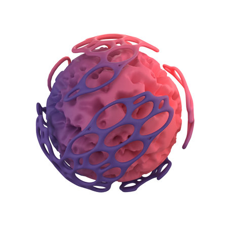 Virus. 3D illustration. Isolated on white background.の写真素材