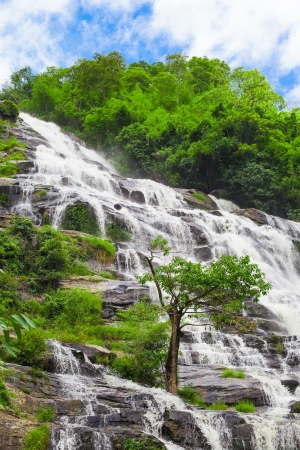 Mae Ya waterfall, Doi Inthanon national park, Chiang Mai, Thailandの写真素材