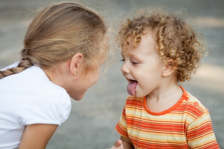 Brother And Sister Together Foreverの写真素材