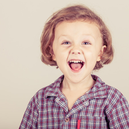 Portrait of a cute little boyの写真素材