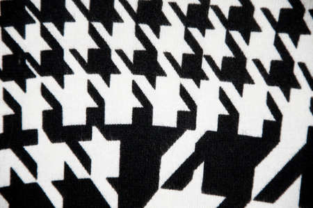trendy textile fabric geometric fashionable texture black and white pattern backgroundの写真素材