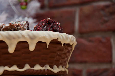 sweet souvenir present. candy shop. festive sprinkle and topping. vintage retro chocolate. sweets at...