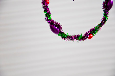 christmas decoration with copy space, festive.の写真素材