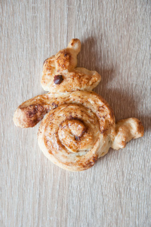 food appetizer fresh bakery and pastry snack. easter french croissant. bakehouse with homemade...