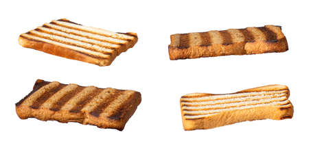 set of slices toast bread