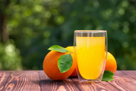 orange juice in glass