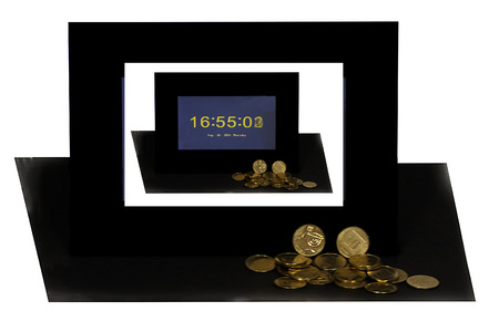 flows nowadays, our money flowの写真素材