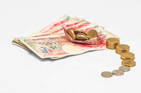 Pension Investment wealth success concept abstract boat growth