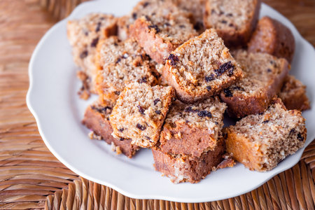 Sweetbread cake fruitcake traditional Caribbean desert Trinidad and Tobago foodの写真素材