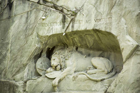 the lion of Lucerne の写真素材